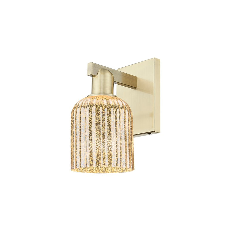 Innovations Bridal Veil 1Lt 5" Sconce, AB/Mercury - 716-1W-AB-G559-5ME
