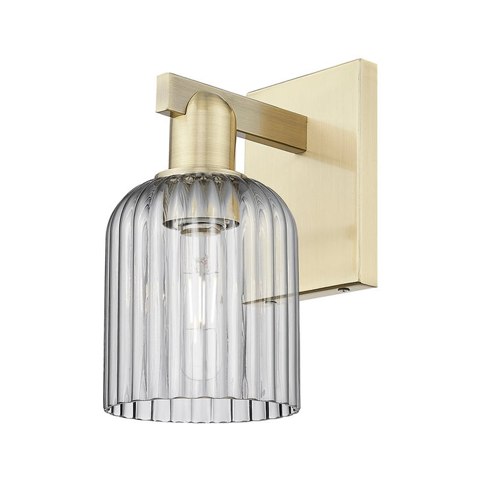Innovations Bridal Veil 1Lt 5" Sconce, Antique Brass/Smoke