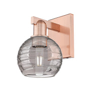 Innovations Athens Deco Swirl 1Lt 6" Sconce, Copper/SDS - 716-1W-AC-G1213-6SM