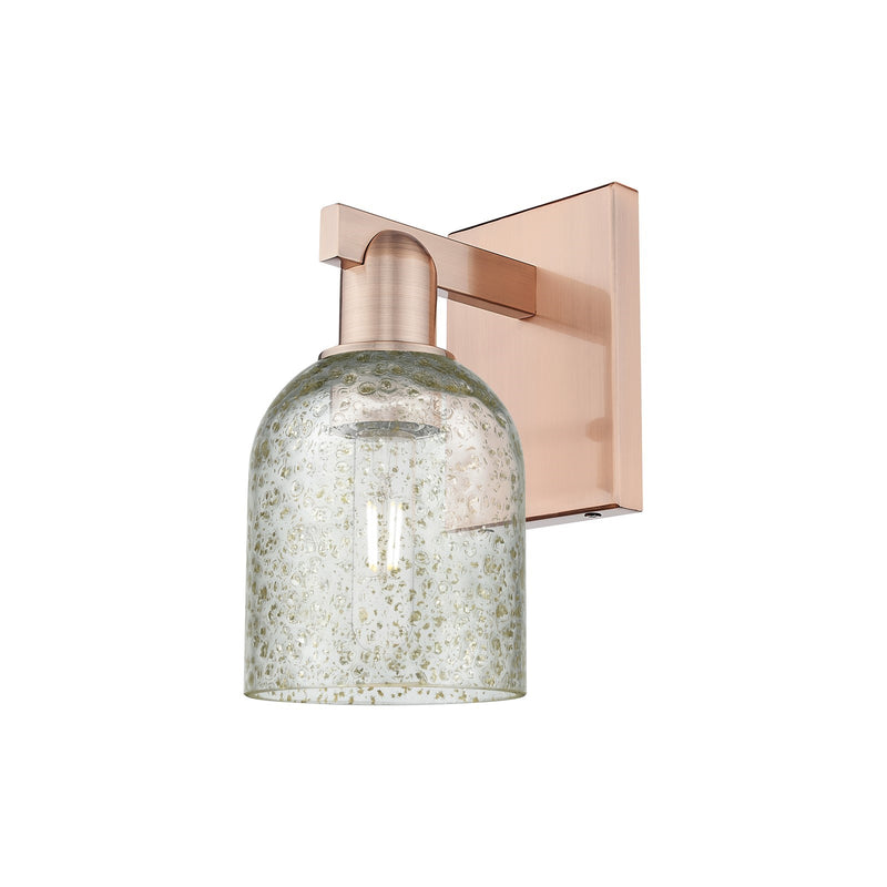 Innovations Caledonia 5in 1-Light Wall Sconce | Industrial Antique Copper Steel and Mica Glass | Entryway & Hallway Accent | 5 x | Model 716-1W-AC-G259