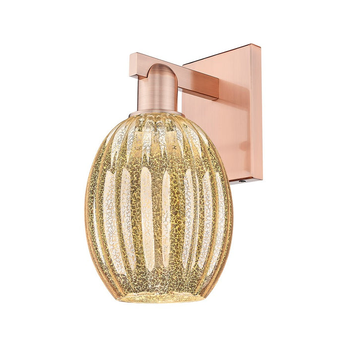 Innovations Preston 1Lt 6" Bell Sconce, Copper/Mercury