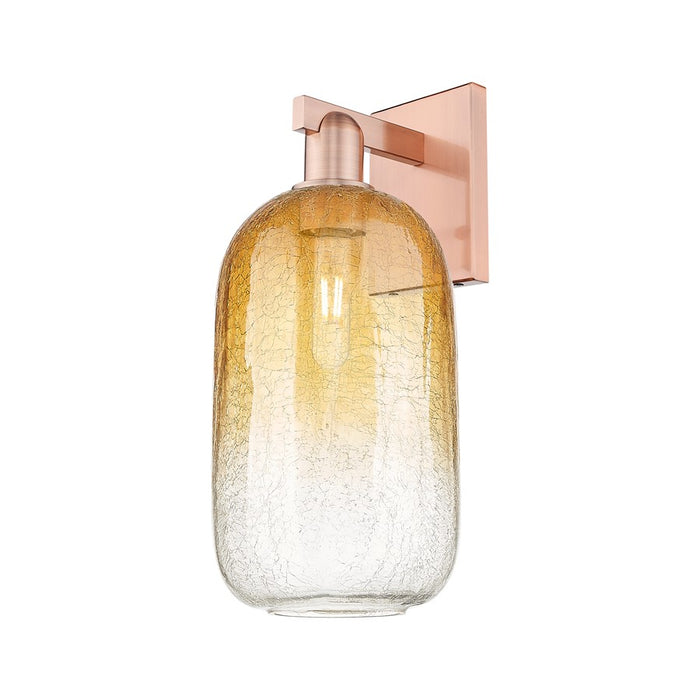 Innovations Brookhaven Cloche 1Lt 7" Sconce, Copper/Amber - 716-1W-AC-G482-7AM