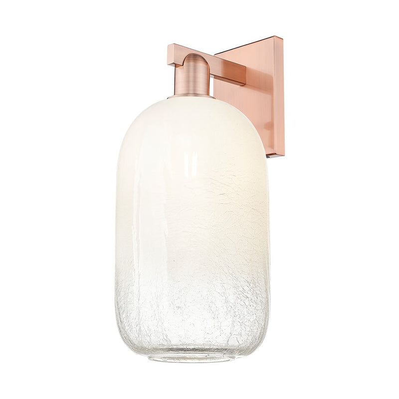 Innovations Brookhaven Cloche 1Lt 7" Sconce, Copper/Opal