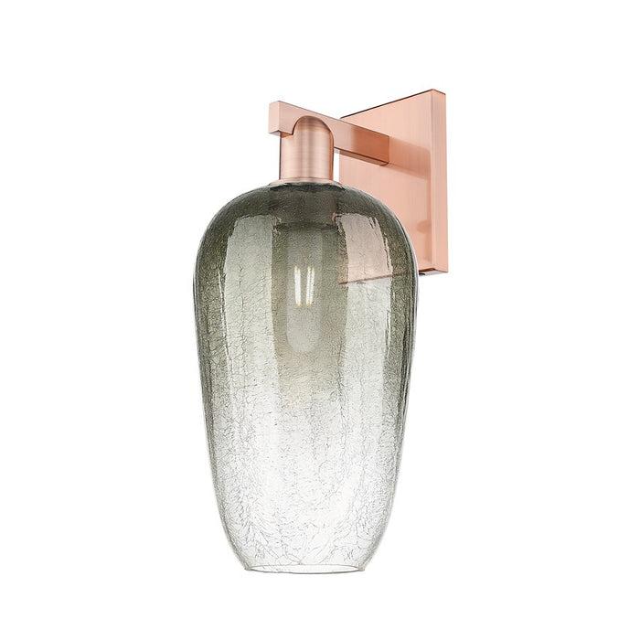 Innovations Brookhaven Flute 1Lt 7" Sconce, Copper/Slate