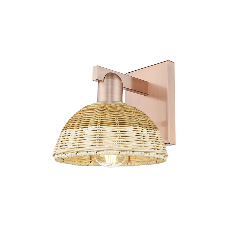 Innovations NB Dome 1Lt 7" Sconce, Copper/Nat - 716-1W-AC-NBD2-75-NAT