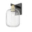 Innovations Preston 1Lt 7" Jar Sconce, Black Brass/Clear