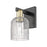Innovations Bridal Veil 1Lt 5" Sconce, Black Brass/Clear - 716-1W-BAB-G559-5CL