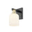 Innovations Bridal Veil 1Lt 5" Sconce, BKBS/Gloss White - 716-1W-BAB-G559-5GWH
