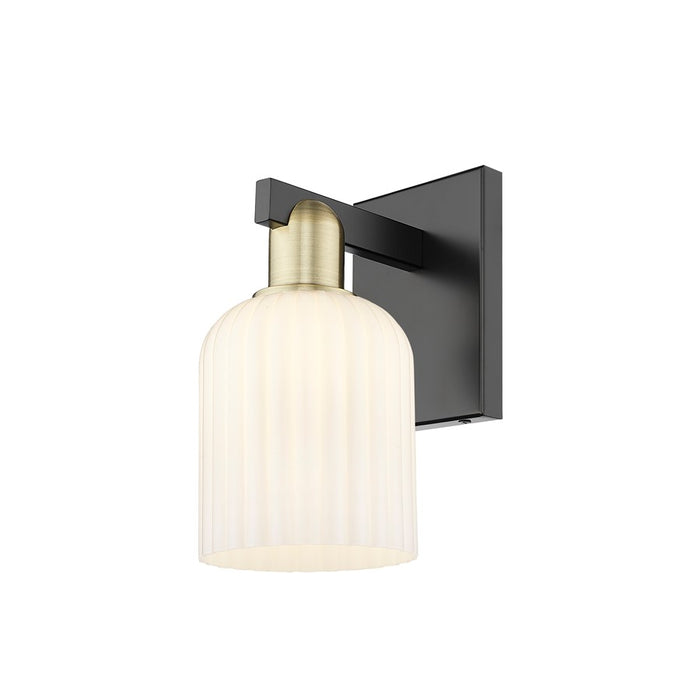 Innovations Bridal Veil 1Lt 5" Sconce, BKBS/Gloss White