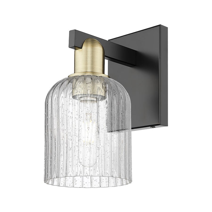 Innovations Bridal Veil 1Lt 5" Sconce, Black Brass/Seed - 716-1W-BAB-G559-5SDY