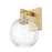 Innovations Preston 1Lt 7" Globe Sconce, BB/Clear - 716-1W-BB-G458-7CL