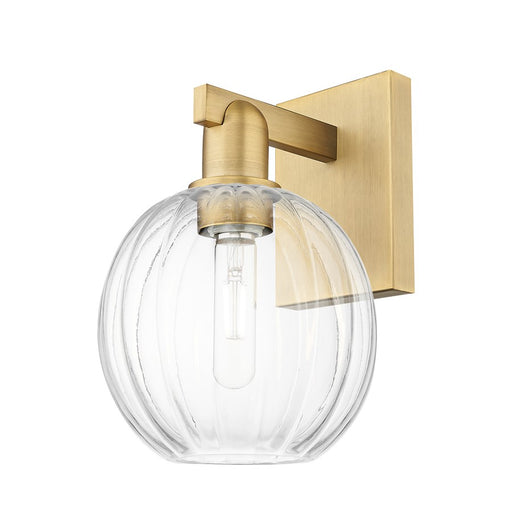 Innovations Preston 1Lt 7" Globe Sconce, BB/Clear - 716-1W-BB-G458-7CL