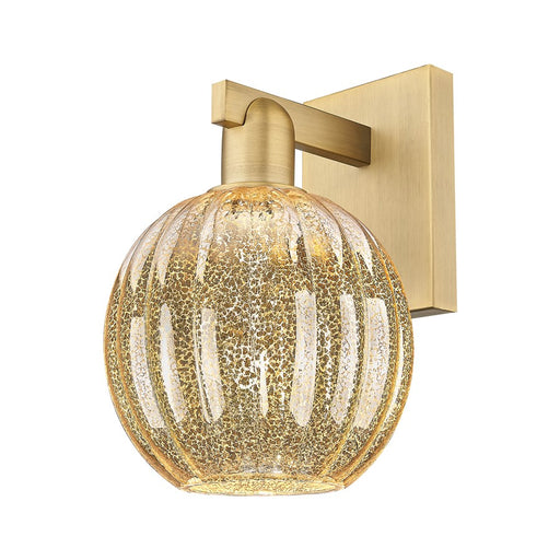Innovations Preston 1Lt 7" Globe Sconce, BB/Mercury - 716-1W-BB-G458-7ME