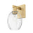 Innovations Preston 1Lt 6" Bell Sconce, Brushed Brass/Clear - 716-1W-BB-G459-6CL