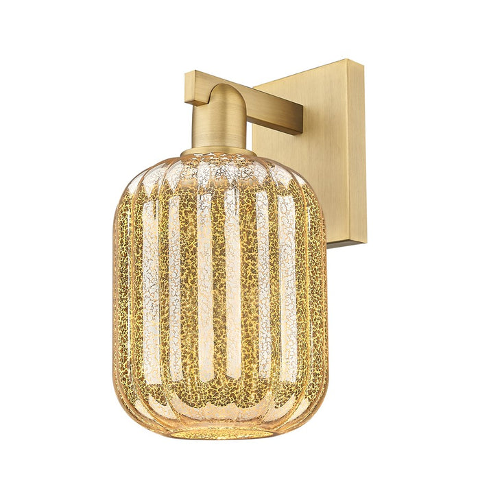Innovations Preston 1Lt 7" Jar Sconce, BB/Mercury - 716-1W-BB-G460-7ME