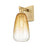 Innovations Brookhaven Almond 1Lt 6" Sconce, BB/Amber - 716-1W-BB-G480-6AM