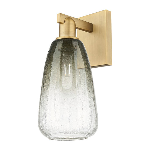 Innovations Brookhaven Almond 1Lt 6" Sconce, Brushed Brass/Slate