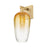 Innovations Brookhaven Flute 1Lt 7" Sconce, Brushed Brass/Amber