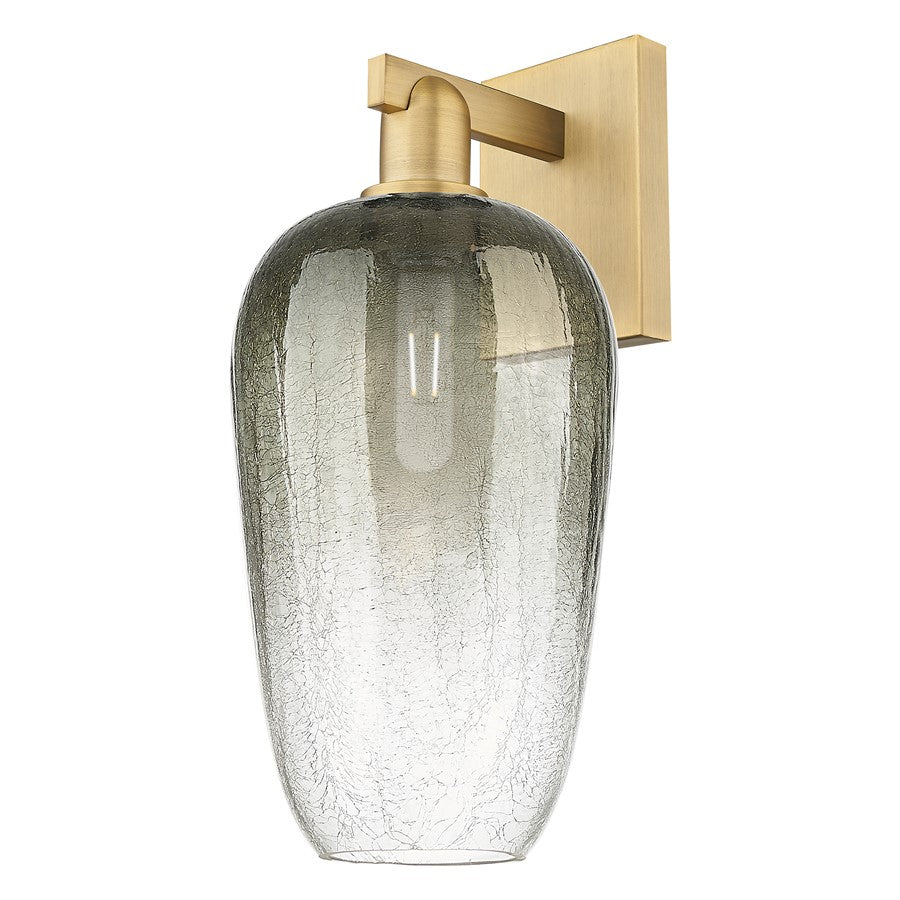Innovations Brookhaven Flute 1Lt 7" Sconce, BB/Slate - 716-1W-BB-G484-7SL