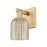 Innovations Bridal Veil 1Lt 5" Sconce, Brushed Brass/Mercury