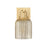 Innovations Bridal Veil 1Lt 5" Sconce, Brushed Brass/Mercury