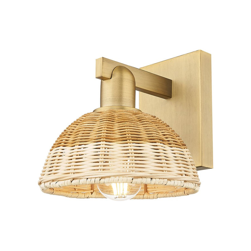 Innovations Natural Ballston Dome 1Lt 7" Sconce/Brushed Brass/NF