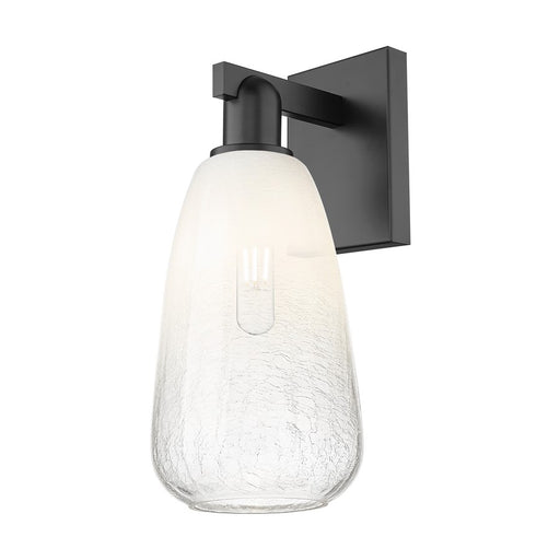 Innovations Brookhaven Almond 1Lt 6" Sconce, Black/Opal - 716-1W-BK-G480-6OP