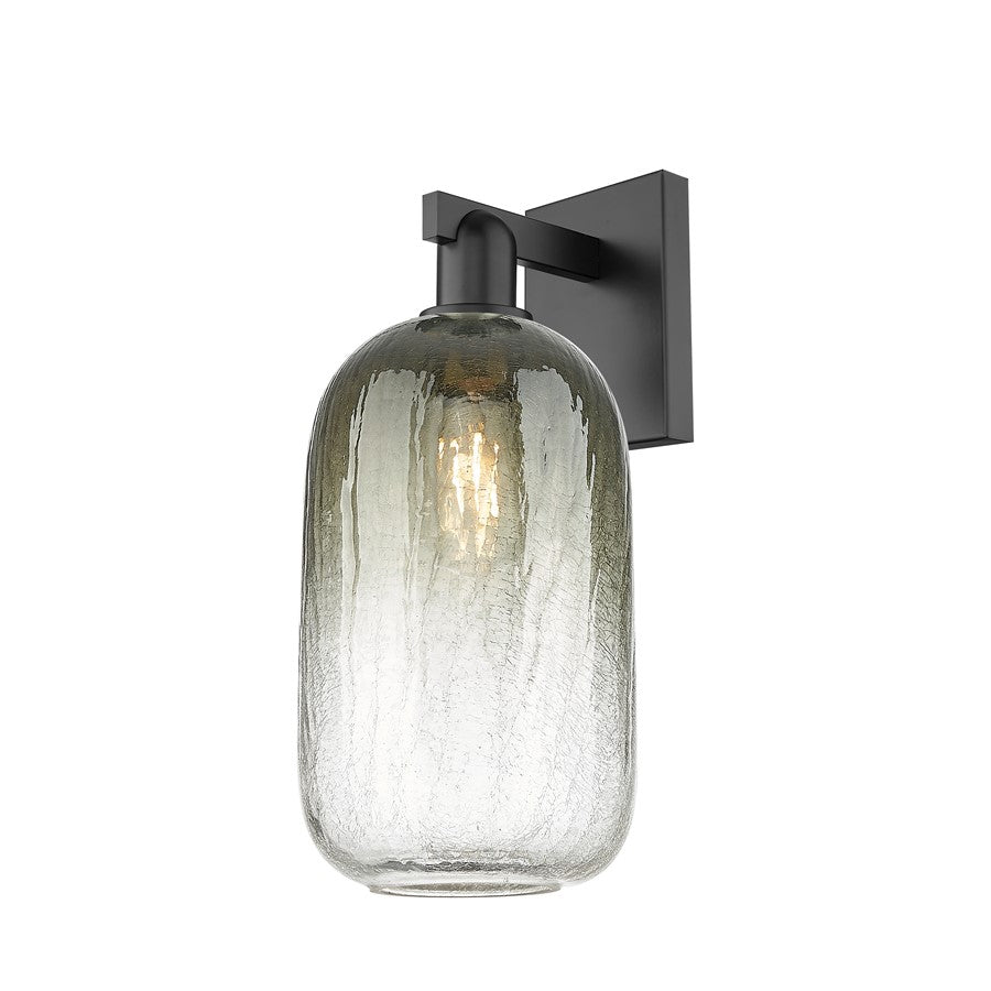 Innovations Brookhaven Cloche 1Lt 7" Sconce, Black/Slate - 716-1W-BK-G482-7SL