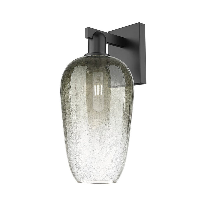 Innovations Brookhaven Flute 1Lt 7" Sconce, Black/Slate - 716-1W-BK-G484-7SL