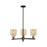 Innovations Bridal Veil 1Lt 5" Wall Sconce, Black/Mercury