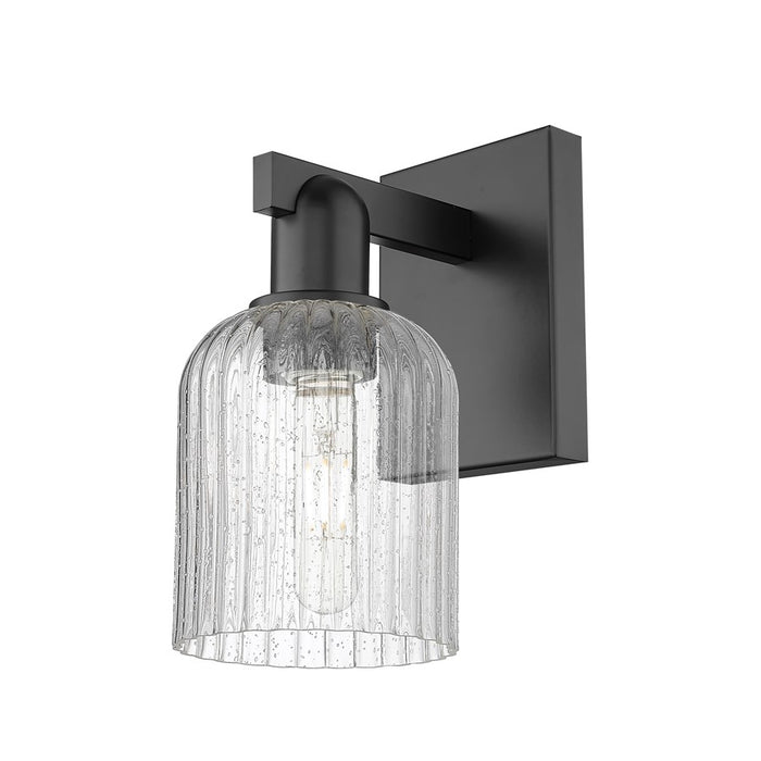 Innovations Bridal Veil 1Lt 5" Wall Sconce, Black/Seedy