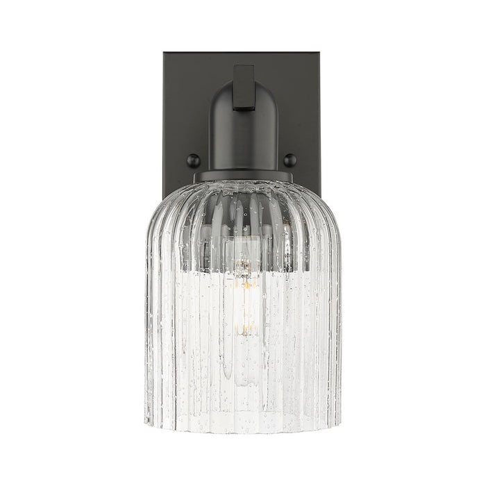 Innovations Bridal Veil 1Lt 5" Wall Sconce, Black/Seedy