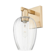 Innovations Preston 1Lt 6" Flute Sconce, CBZ/Clear - 716-1W-CB-G457-6CL