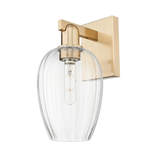 Innovations Preston 1Lt 6" Flute Sconce, CBZ/Clear