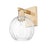 Innovations Preston 1Lt 7" Globe Sconce, CBZ/Clear