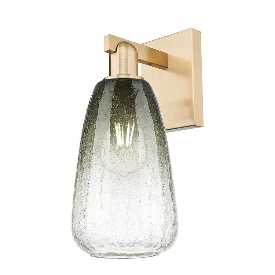 Innovations Brookhaven Almond 1Lt 6" Sconce, CBZ/Slate - 716-1W-CB-G480-6SL