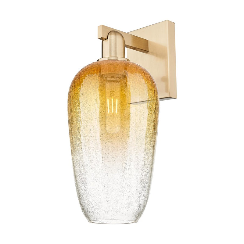 Innovations Brookhaven Flute 1Lt 7" Sconce, CBZ/Amber - 716-1W-CB-G484-7AM