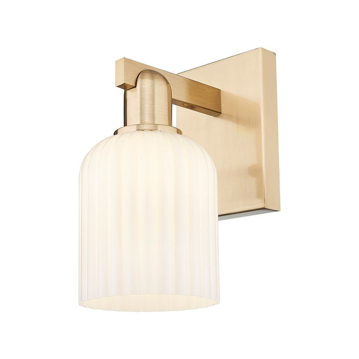 Innovations Bridal Veil 1Lt 5" Sconce, CBZ/Gloss White - 716-1W-CB-G559-5GWH