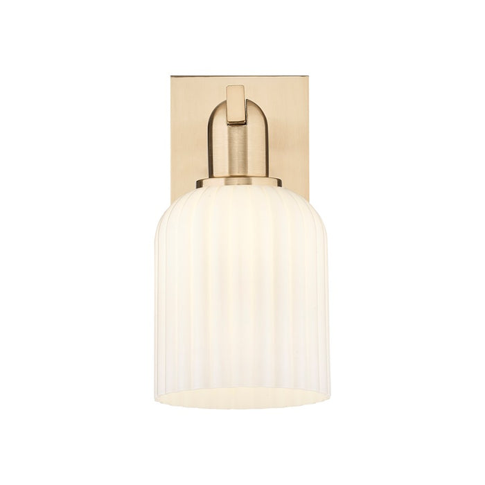 Innovations Bridal Veil 1Lt 5" Sconce, CBZ/Gloss White