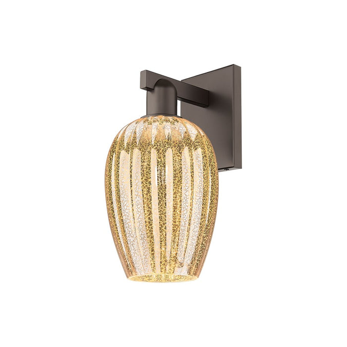 Innovations Preston 1Lt 6" Flute Sconce, OB/Mercury - 716-1W-OB-G457-6ME