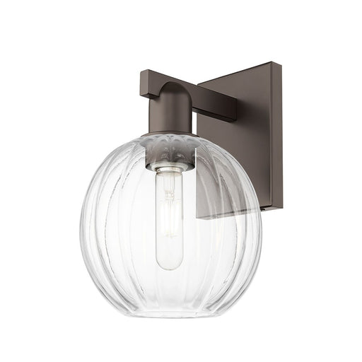Innovations Preston 1Lt 7" Globe Sconce, Oiled Bronze/Clear