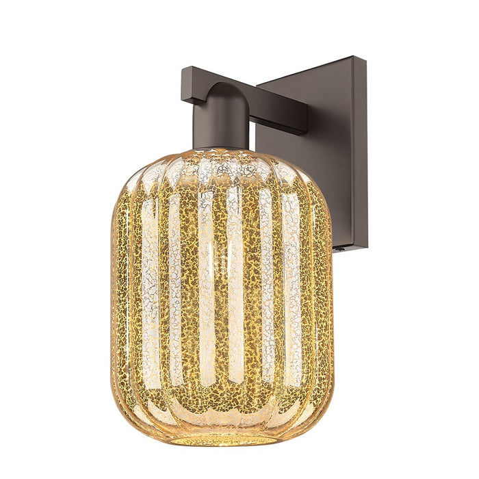 Innovations Preston 1Lt 7" Jar Sconce, Oiled Bronze/Mercury