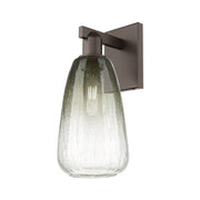 Innovations Brookhaven Almond 1Lt 6" Sconce, OB/Slate - 716-1W-OB-G480-6SL