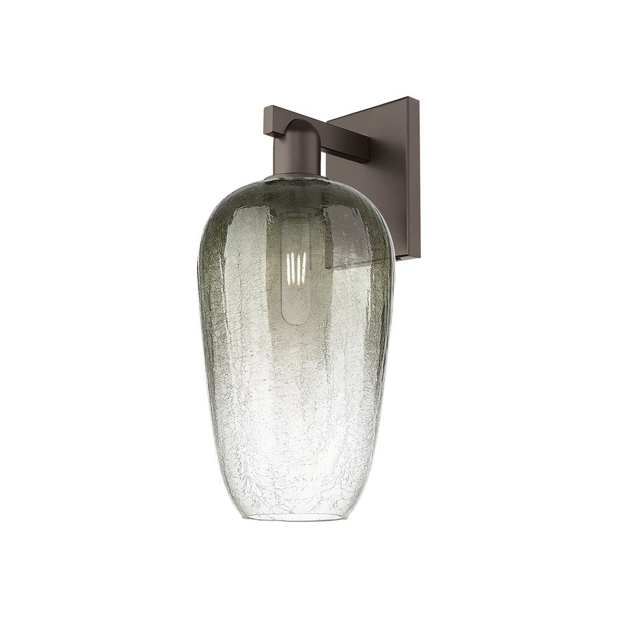 Innovations Brookhaven Flute 1Lt 7" Sconce, OB/Slate - 716-1W-OB-G484-7SL