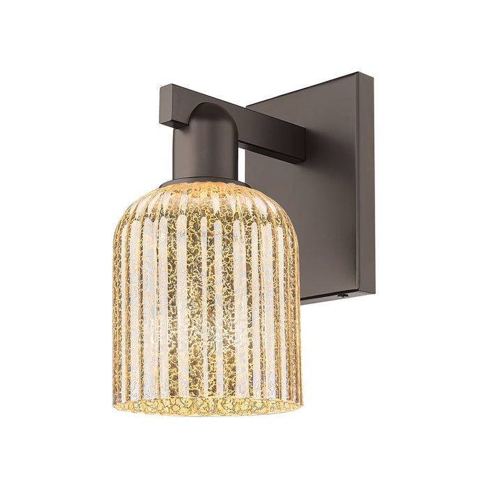 Innovations Bridal Veil 1Lt 5" Sconce, Oiled Bronze/Mercury - 716-1W-OB-G559-5ME