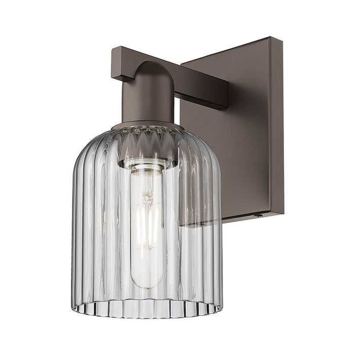 Innovations Bridal Veil 1Lt 5" Sconce, Oiled Bronze/Smoke - 716-1W-OB-G559-5SM
