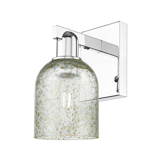 Innovations Caledonia 5in 1-Light Wall Sconce | Industrial Polished Chrome and Mica Glass | Entryway & Hallway Accent | 5 x 7 x | Model 716-1W-PC-G259