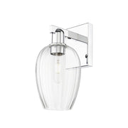 Innovations Preston 1Lt 6" Flute Wall Sconce, Chrome/Clear - 716-1W-PC-G457-6CL