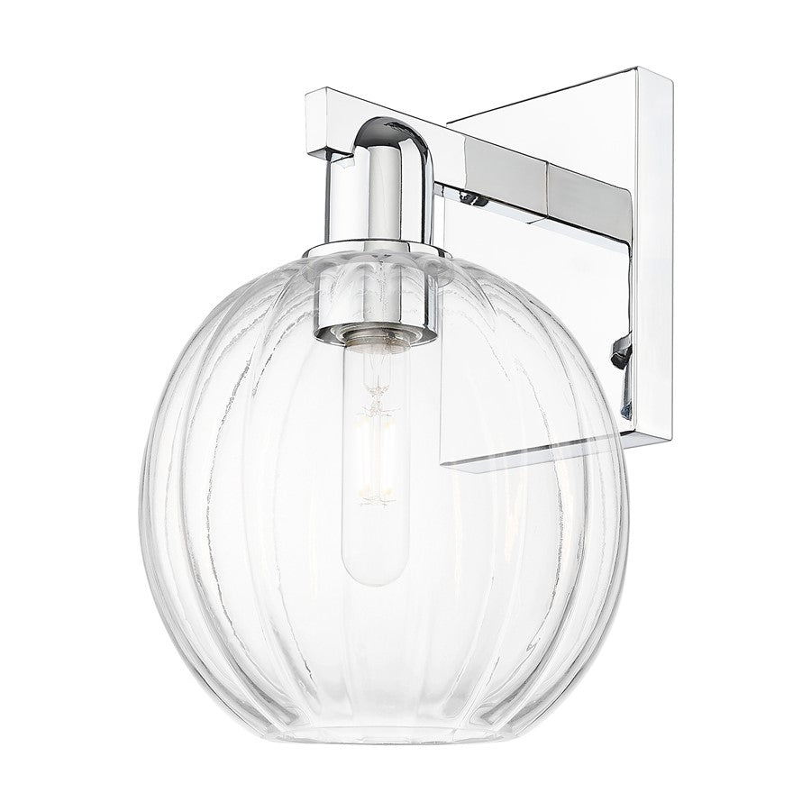 Innovations Preston 1Lt 7" Globe Wall Sconce, Chrome/Clear - 716-1W-PC-G458-7CL