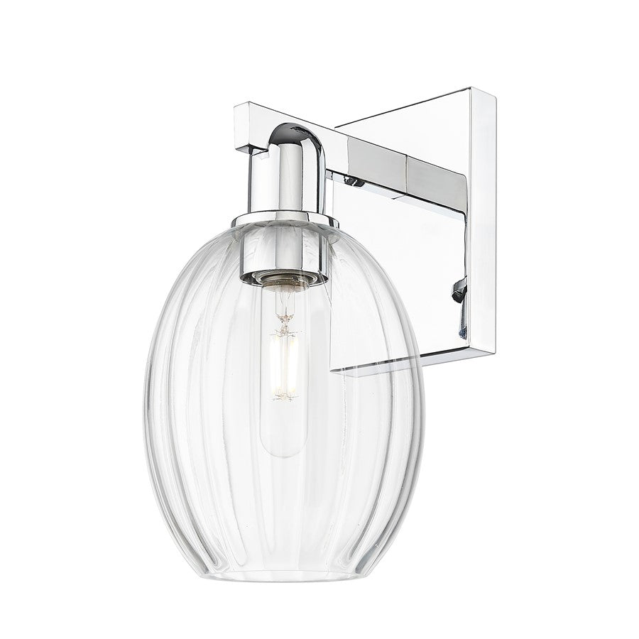 Innovations Preston 1Lt 6" Bell Wall Sconce, Chrome/Clear - 716-1W-PC-G459-6CL